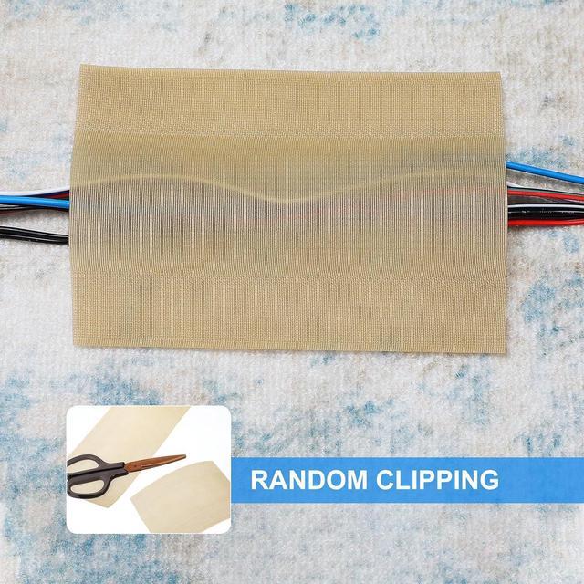 Alt view image 4 of 7 - Cable Grip Floor Cable Cover Cords Cable Protector Cable Management Only for Commercial Office Carpet (Black,196.85 ft)
