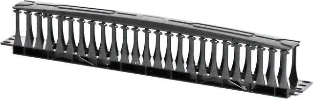 Alt view image 2 of 7 - 1U Brush Type Cable Management Horizontal Cable Manager Rack Mount Server Cabinet Manager 6 Pack