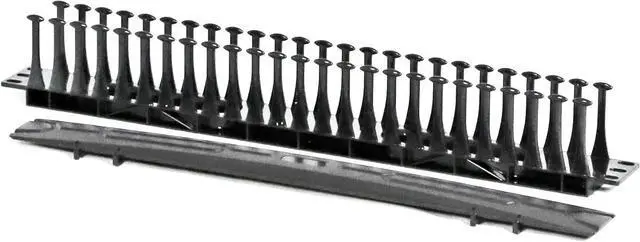 Alt view image 4 of 7 - 1U Brush Type Cable Management Horizontal Cable Manager Rack Mount Server Cabinet Manager 6 Pack