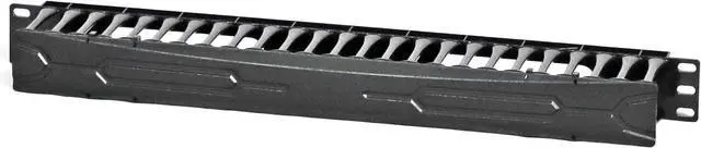 Alt view image 6 of 7 - 1U Brush Type Cable Management Horizontal Cable Manager Rack Mount Server Cabinet Manager 6 Pack
