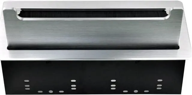 Alt view image 6 of 6 - Connectivity Box with 4 AC Power+2 HDMI+2 Audio +2 LAN+1 USB-A Charger +1 USB-C Charger +1 USB3.0 Data with 5.58ft Power Cord for Conference Room (Silver)