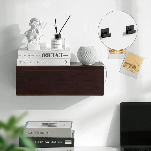 Alt view image 5 of 7 - Black Wooden Large Cable Management Box - Stylish Cord Organizer Cable Management Box for Cord Hider and Cord Management - Cable Organizer Box with Protector Cable Sleeve (Black)