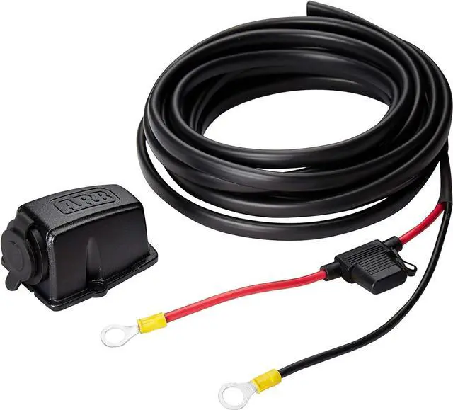 Main image of 10900027 Fridge Freezer Wiring Kit and Threaded Socket Mount for quick installation onto your battery, compatible with all Fridge Freezers.
