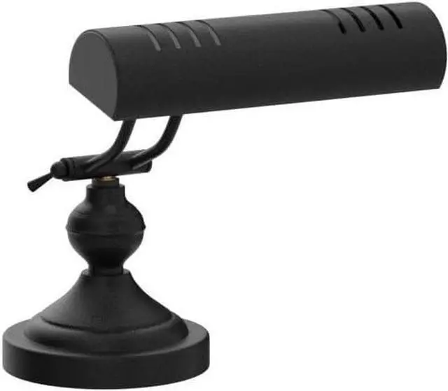 Alt view image 4 of 7 - Classic Antique Retro Adjustable Leaning Piano Lamp Banker Desk Light with LED Bulb Included (Matte Black)
