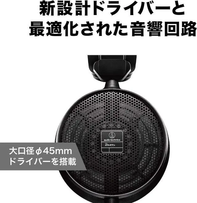 Alt view image 3 of 7 - AUD ATHR70X ATH-R70x Professional Open-Back Reference Headphones, Black