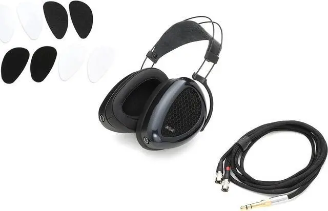 Alt view image 4 of 7 - + Dan Clark Audio Aeon Planar Magnetic Headphones - Open-Back, Over Ear, Audiophile (Aeon Open X), Blue/Black