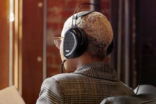 Alt view image 5 of 7 - + Dan Clark Audio Aeon Planar Magnetic Headphones - Open-Back, Over Ear, Audiophile (Aeon Open X), Blue/Black