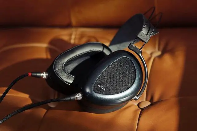 Alt view image 6 of 7 - + Dan Clark Audio Aeon Planar Magnetic Headphones - Open-Back, Over Ear, Audiophile (Aeon Open X), Blue/Black