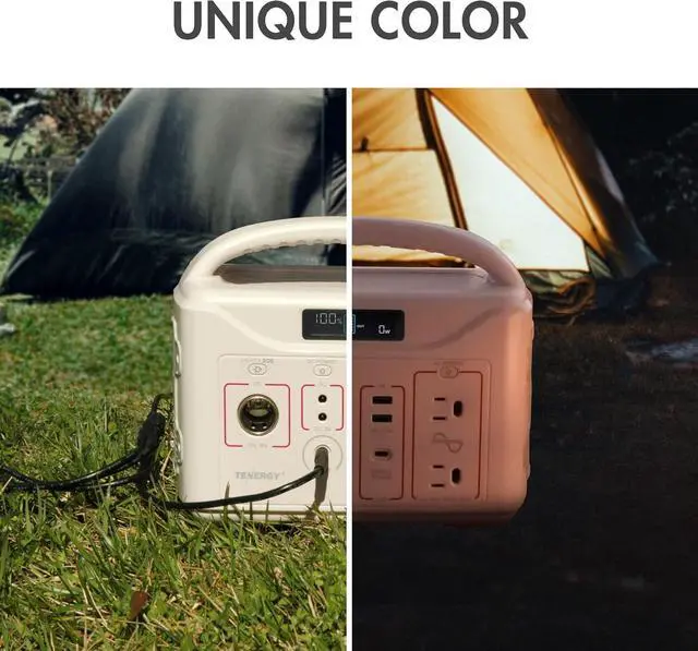 Alt view image 6 of 7 - T320 Portable Power Station, 300Wh Battery, 110V/200W (Surge 400W) Two Pure Sine Wave AC outputs, USB type C PD 45W, Mobile Power for Outdoors, RV, Hunting, Emergency Backup, Sandy Coral