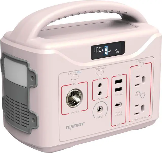 Main image of T320 Portable Power Station, 300Wh Battery, 110V/200W (Surge 400W) Two Pure Sine Wave AC outputs, USB type C PD 45W, Mobile Power for Outdoors, RV, Hunting, Emergency Backup, Sandy Coral