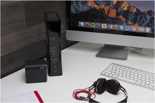 Alt view image 3 of 3 - UPS Back-UPS Connect, VoIP, Modem and Router Uninterruptible Power Supply Battery Backup (CP12142LI), Black