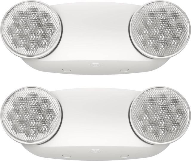 Main image of 6 Pack Emergency Light, Emergency Lights for Business, LED Emergency Lights with Battery Backup, 2 Bug Eye Heads Adjustable Commercial Emergency Lighting Fixtures, UL 924 Certified