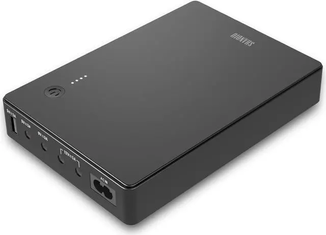 Main image of Shanqiu Mini UPS Battery Backup Uninterruptible Power Supply for Router, Modem, Security Camera with Input AC Output USB 5V DC 5V 9V 12V (74Wh)