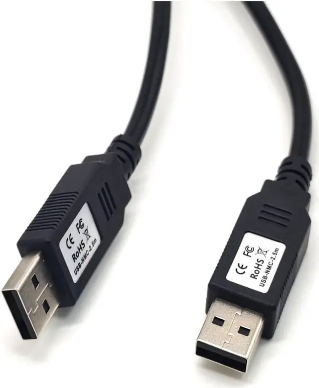 Main image of USB 2.0 Male to USB 2.0 Male with FT232R Chipset Null Modem Cable for PC to PC Data Transfering Communication 2.5Meter