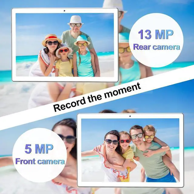 Alt view image 7 of 7 - 2024 Newest Android 13 Tablets 10 Inch 5G Wifi Tablet Mit 16GB RAM+128GB ROM(1TB TF)2 In 1 Tablet with keyboard Mouse Pen-Octa-Core2.0Ghz | 7000mAh | 1080FHD | 13MP Camera | WLAN GPS OTG Typ-c-Black