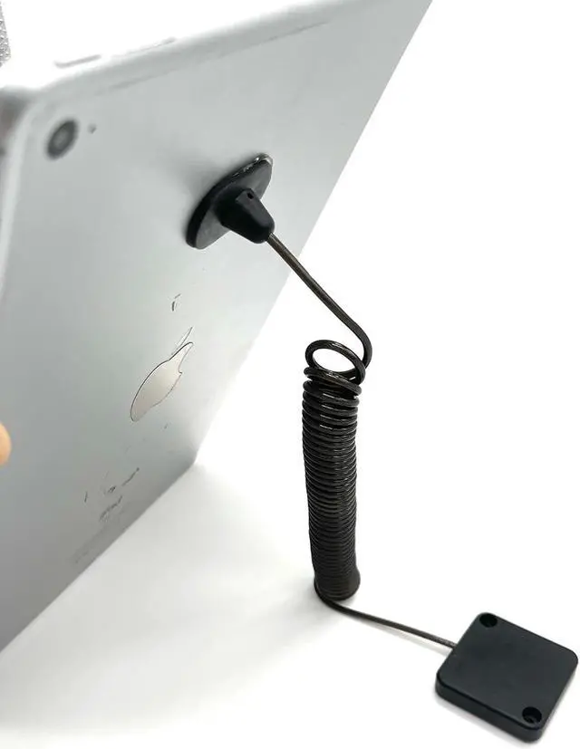 Alt view image 5 of 7 - 7ft Retractable Cable Lock with Double Sided Adhesive for Gaming Controller, Tablets, Mobile Phones Other Hardware Showroom and Controller, TV, DVD Remote Control Tether (Black 10PACK)