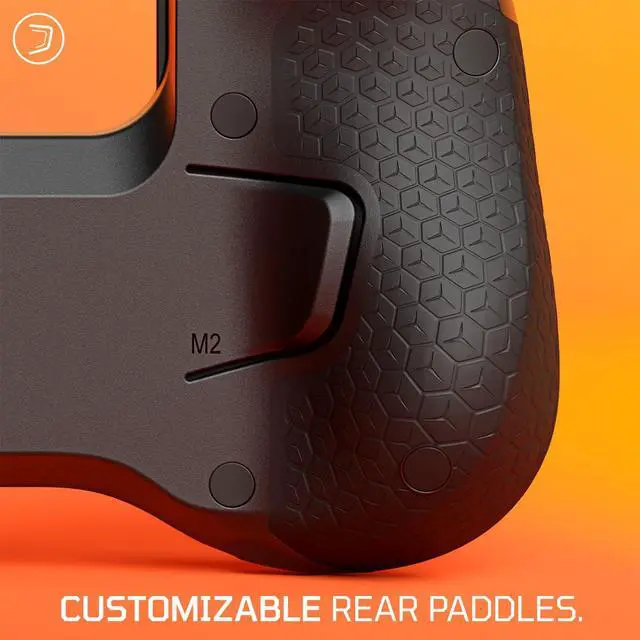 Alt view image 2 of 7 - Wireless iPhone Mobile Gaming Controller  Customizable Paddles  Anti-Drift Thumbsticks  Bluetooth 5.0 Connectivity  PS Remote, Xbox Game Pass,  Arcade, Steam Link  Black