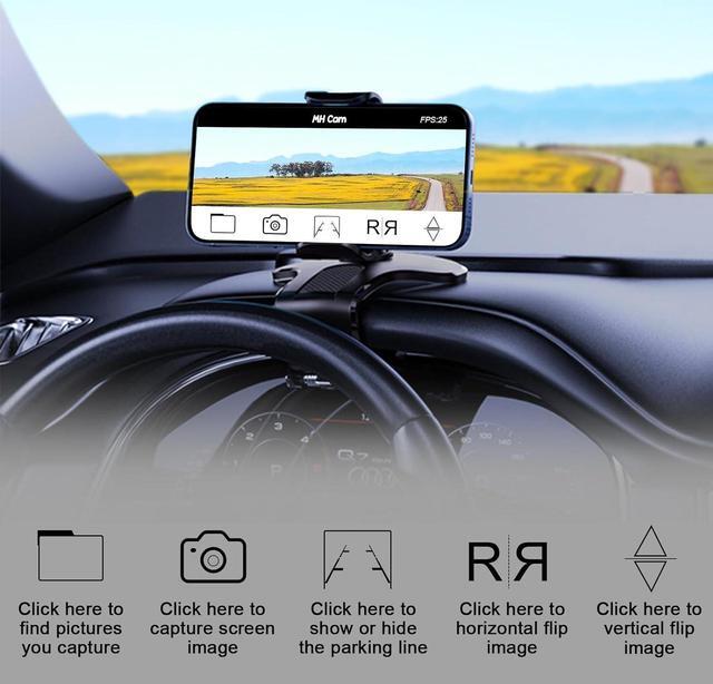 Alt view image 5 of 7 - Wireless Backup Camera Magnetic WiFi - Ease of Use Hitch Trailer Truck HD 1080P Clear Night Vision No Lag Rechargeable Rear View Camera for Small RV Camper Steady Connection to Phone - DoHonest V7