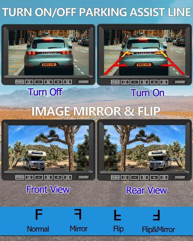 Alt view image 5 of 7 - Wireless RV Backup Camera, IP69 Waterproof 170° Wide View Angle HD 1080P Rear View Camera + HD LCD 7" Monitor, Digital Wireless Camera System for RV Truck 5th Wheel Trailer Pickup Camper Bus