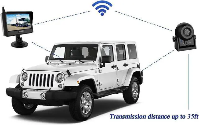Alt view image 4 of 7 - 720P WiFi Bakcup Camera-Wireless Magnetic Reversing Camera with Rechargeable Battery, for Hitching Gooseneck Horse/Fifth Wheels Camper/RV/Trailer/Truck/Minivan, IP68 Waterproof