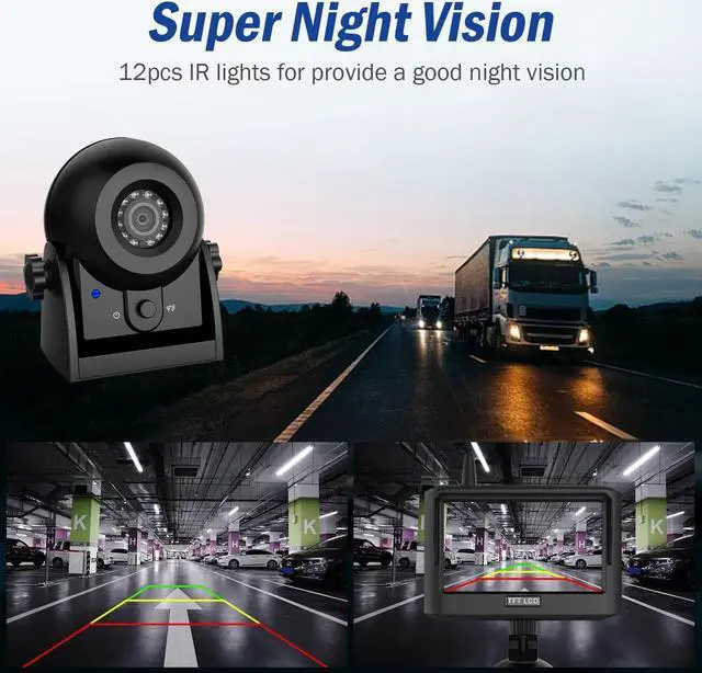 Alt view image 6 of 7 - 720P WiFi Bakcup Camera-Wireless Magnetic Reversing Camera with Rechargeable Battery, for Hitching Gooseneck Horse/Fifth Wheels Camper/RV/Trailer/Truck/Minivan, IP68 Waterproof