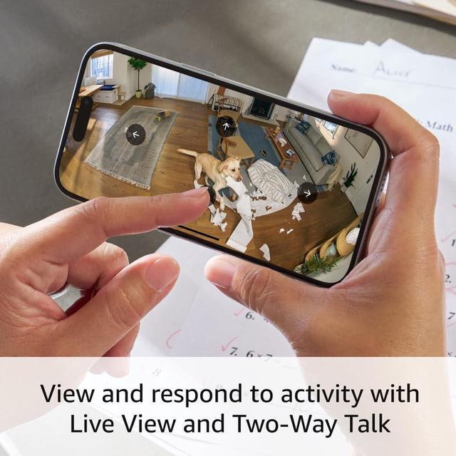 Alt view image 4 of 7 - Ring Pan-Tilt Indoor Cam | See all around with 360° pan coverage, HD video, plus Two-Way Talk (2024 release) | Black