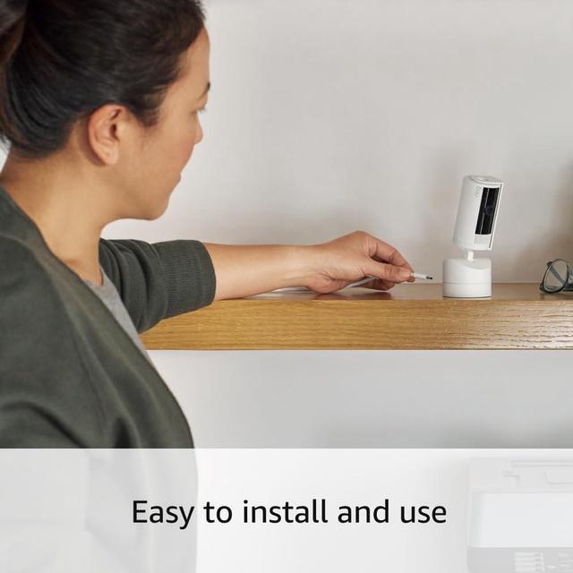Alt view image 6 of 7 - Ring Pan-Tilt Indoor Cam | See all around with 360° pan coverage, HD video, plus Two-Way Talk (2024 release) | Black