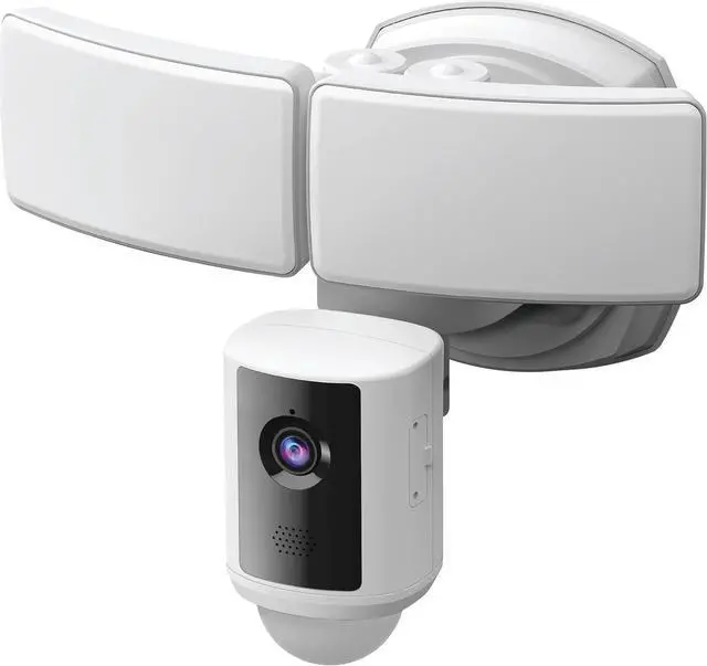 Main image of Electric SEC3000/CAM/WIFI Outdoor LED Smart Security Camera with Motion Sensor, 2-Way Audio, 39-Watt Floodlight, Works with Alexa and Google Asst, Alarm, Hardwired, 128 GB Micro SD Card Storage