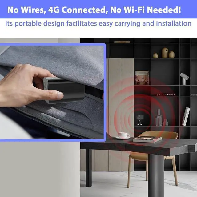 Alt view image 5 of 7 - Dual Lens 4G LTE Cellular Security Camera,Wireless Camera No Internet Needed,2K Portable Camera Security Indoor,6X Hybrid Digital Zoom,15 Day Standby,No WiFi,Smart AI Detection,Night Vision