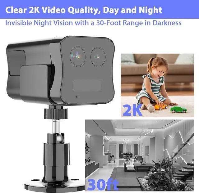 Alt view image 7 of 7 - Dual Lens 4G LTE Cellular Security Camera,Wireless Camera No Internet Needed,2K Portable Camera Security Indoor,6X Hybrid Digital Zoom,15 Day Standby,No WiFi,Smart AI Detection,Night Vision
