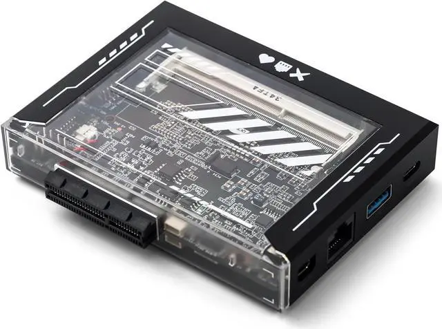 Main image of X86 Single Board Server for Cyber Native (without RAM), Hackable Personal Server with PCIe x4, Gigabit Ethernet 4K Media Server Network Attached Storage (ZimaBlade 3760 without RAM N3350)