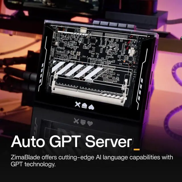 Alt view image 5 of 5 - X86 Single Board Server for Cyber Native (without RAM), Hackable Personal Server with PCIe x4, Gigabit Ethernet 4K Media Server Network Attached Storage (ZimaBlade 3760 without RAM N3350)