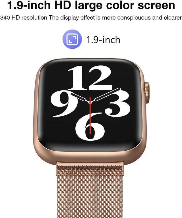 Alt view image 3 of 7 - 2024 Smart Watch for Men Women with Bluetooth Call,1.9" HD Full Touch Screen Fitness Watch, Smartwatch with IP67 Waterproof with Blood Pressure Sleep Monitor for Android and iOS