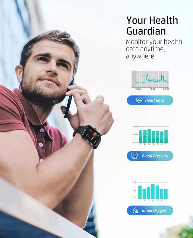 Alt view image 2 of 7 - Smart Watch for Women with Bluetooth Call,Activity Fitness Tracker 1.96" HD Full Touch Screen with Heart Rate/Sleep Monitor,Waterproof Smartwatches for iOS Android