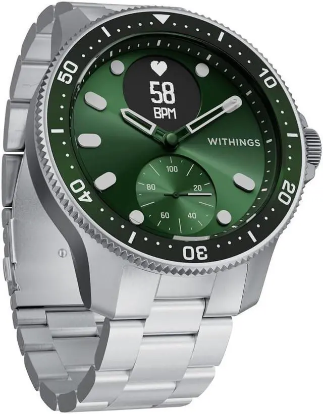 Main image of ScanWatch Horizon - Hybrid Smartwatch & Activity Tracker with Connected GPS, Heart Rate Monitor, Sleep Monitor, Smart Notifications, Water Resistant with 30-day Battery Life, Android & iOS