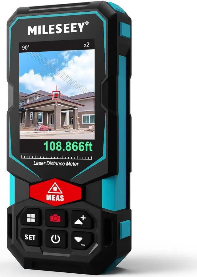 Main image of 330Ft Laser Distance Meter, Rechargeable Multifunctional Laser Measurement Tool with Pointfinder Camera,P2P Technology, Perfect for Outdoor Long-Range Measuring (App Version)