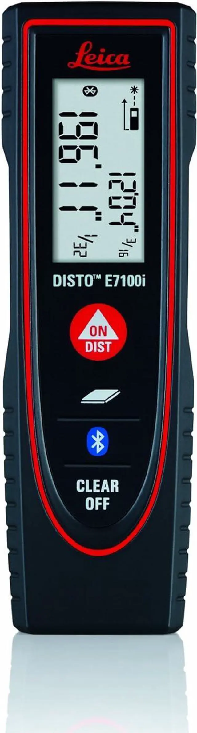 Alt view image 4 of 7 - E7100i 200ft Laser Distance Measure with Bluetooth, Black/Red