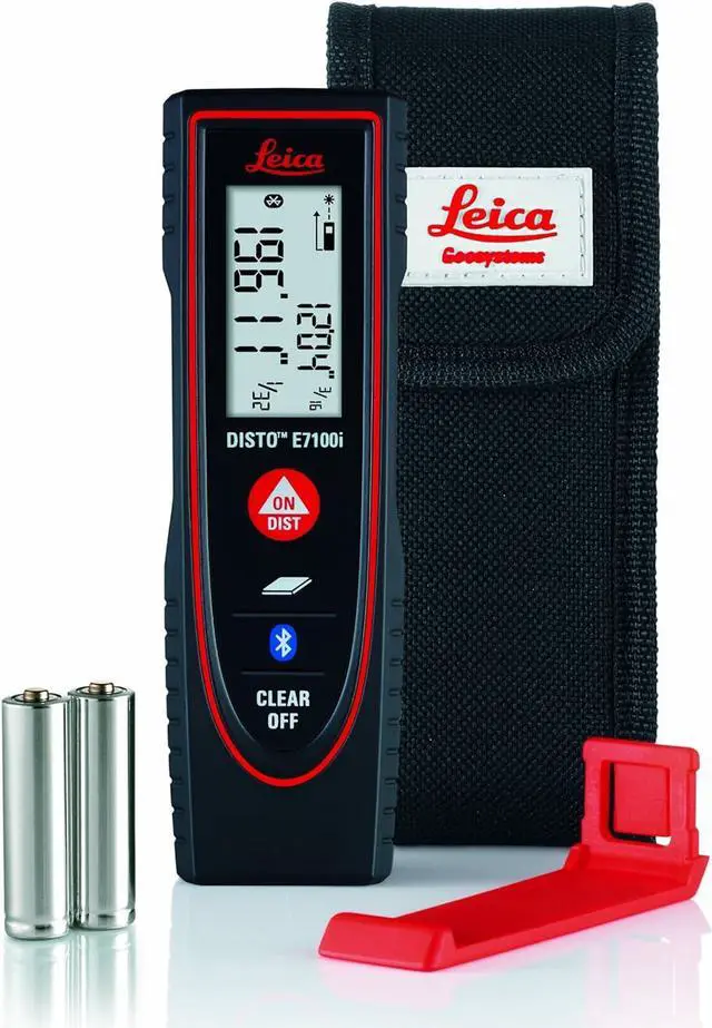 Alt view image 3 of 7 - E7100i 200ft Laser Distance Measure with Bluetooth, Black/Red