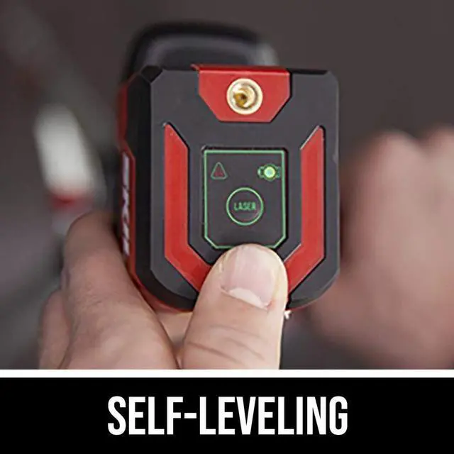 Alt view image 4 of 7 - Self-Leveling Green Cross Line Laser with Projected Measuring Marks - LL932401,Red/Black