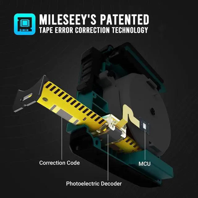 Alt view image 4 of 7 - DT20 Laser Tape Measure 3-in-1, 130FT Laser Distance Meter, 16FT Digital Tape Measure, Regular Tape Measure, Area Volume Measuring Pythagorean Mode, Waterproof and Rechargeable