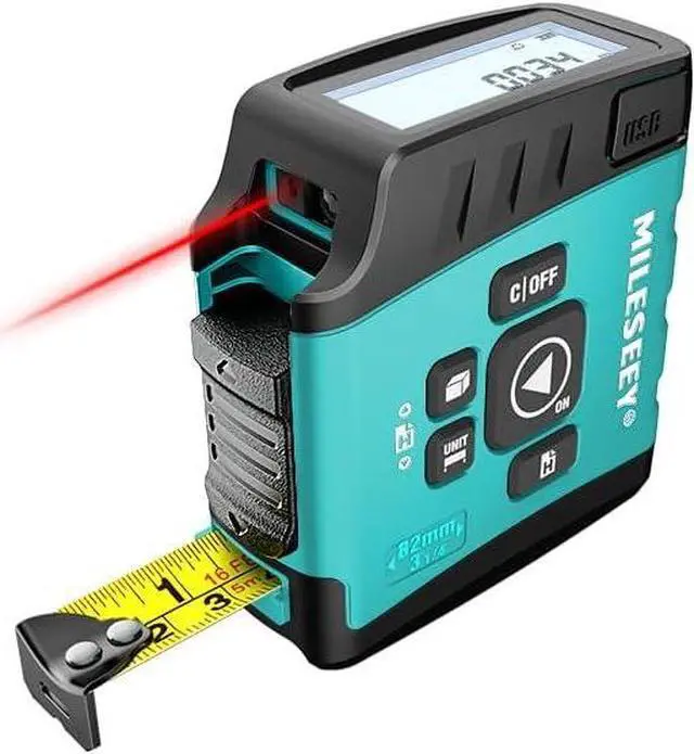 Alt view image 7 of 7 - DT20 Laser Tape Measure 3-in-1, 130FT Laser Distance Meter, 16FT Digital Tape Measure, Regular Tape Measure, Area Volume Measuring Pythagorean Mode, Waterproof and Rechargeable