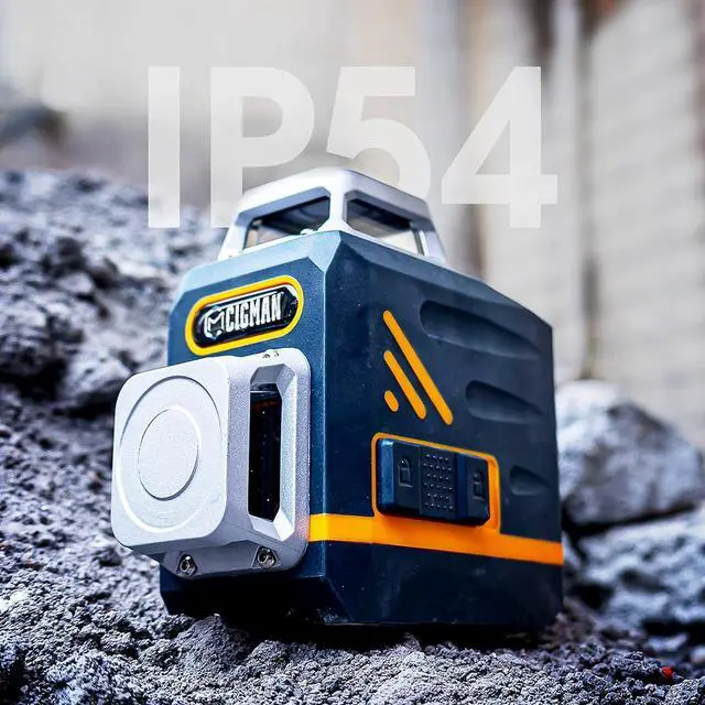 Alt view image 6 of 7 - Laser Level Self Leveling 3x360° 3D Green Cross Line for Construction and Picture Hanging, Rechargeable battery, Remote Controller, Magnetic Rotating Stand Included