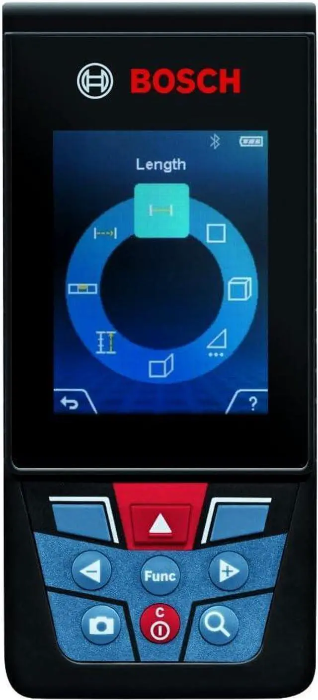 Alt view image 4 of 7 - GLM400CL 400 Ft BLAZE Outdoor Connected Laser Measure, Includes 1.0 Ah 3.7V Lithium-Ion Battery &Charger, Micro USB Cable, Hand Strap, &Pouch