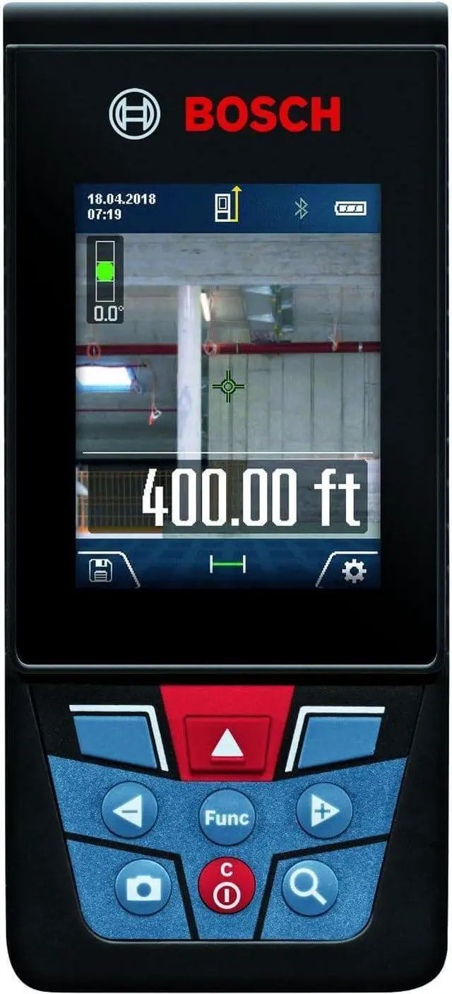 Alt view image 6 of 7 - GLM400CL 400 Ft BLAZE Outdoor Connected Laser Measure, Includes 1.0 Ah 3.7V Lithium-Ion Battery &Charger, Micro USB Cable, Hand Strap, &Pouch