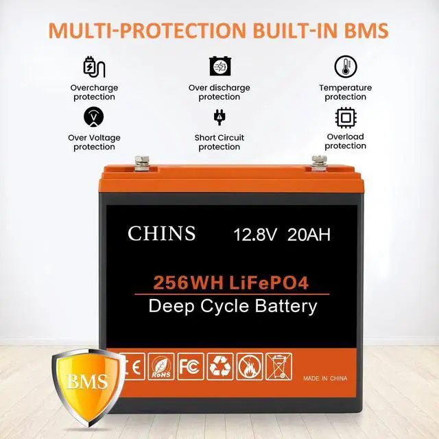 Alt view image 5 of 7 - Bluetooth LiFePO4 Battery 12V 290AH Smart Lithium Battery, Built-in 200A BMS, 6000+ Cycles, Perfect for RV, Off-Grid, Solar Power System, Home Backup, UPS, Marine