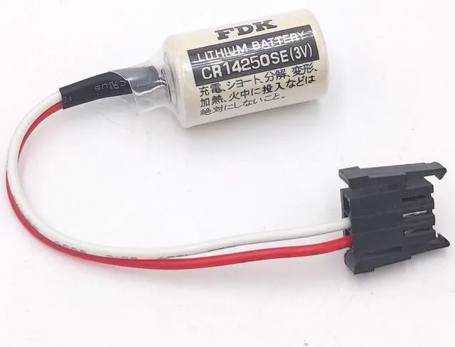 Alt view image 4 of 7 - 5Pcs 3V 1000mAh 1747-BA Replacement PLC Battery with Black Connector for Sanyo FDK CR14250SE 1/2AA Backup Power Supply