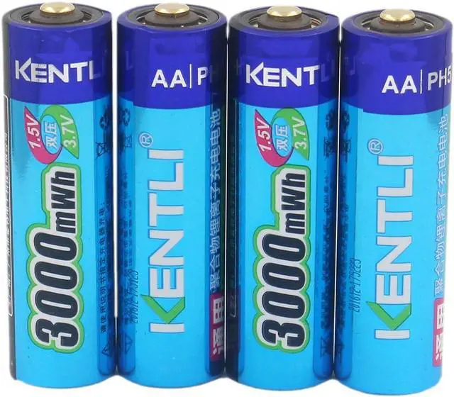 Alt view image 2 of 6 - CHU4 USB AA Battery Charger, with 4 AA Lithium li-Polymer li-ion Rechargeable Batteries is Suitable for High-intensity Electricity Demand Such as Night Vision Devices, Flashes, Cameras, Etc.