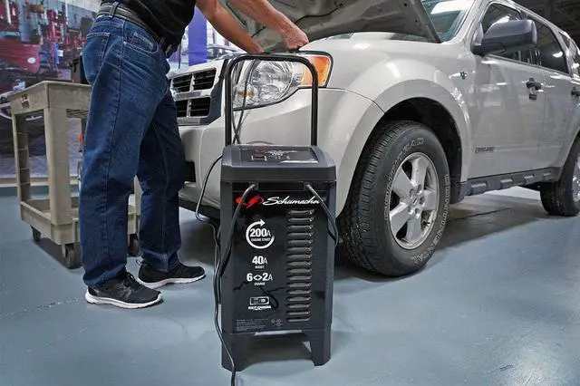 Alt view image 4 of 6 - Battery Charger with Engine Starter, Boost, and Maintainer - 250 Amp/40 Amp, 6V/12V - for Cars, Trucks, SUVs, Marine, RV Batteries