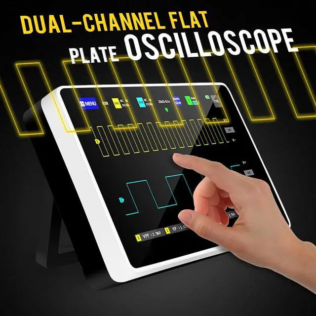 Alt view image 4 of 7 - Oscilloscope 2 Channel Plate - Portable Handheld Tablet w/s 7 TFT LCD Touch Screen, Multifunction Oscilloscope