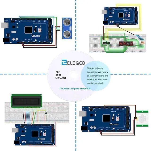 Alt view image 7 of 7 - Mega R3 Project The Most Complete Ultimate Starter Kit with Tutorial Compatible with Arduino IDE